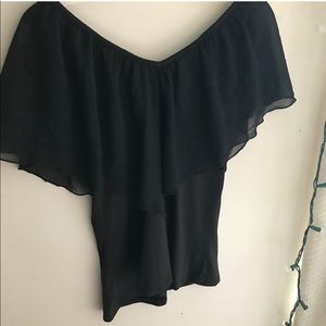 Cute silky off the shoulder blouse